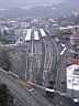 IM000275.JPG: Badens Järnvägsstation ifrån ovan. Järnvägen är ett väl utnyttjat kommunikationsmedel i Schweiz.